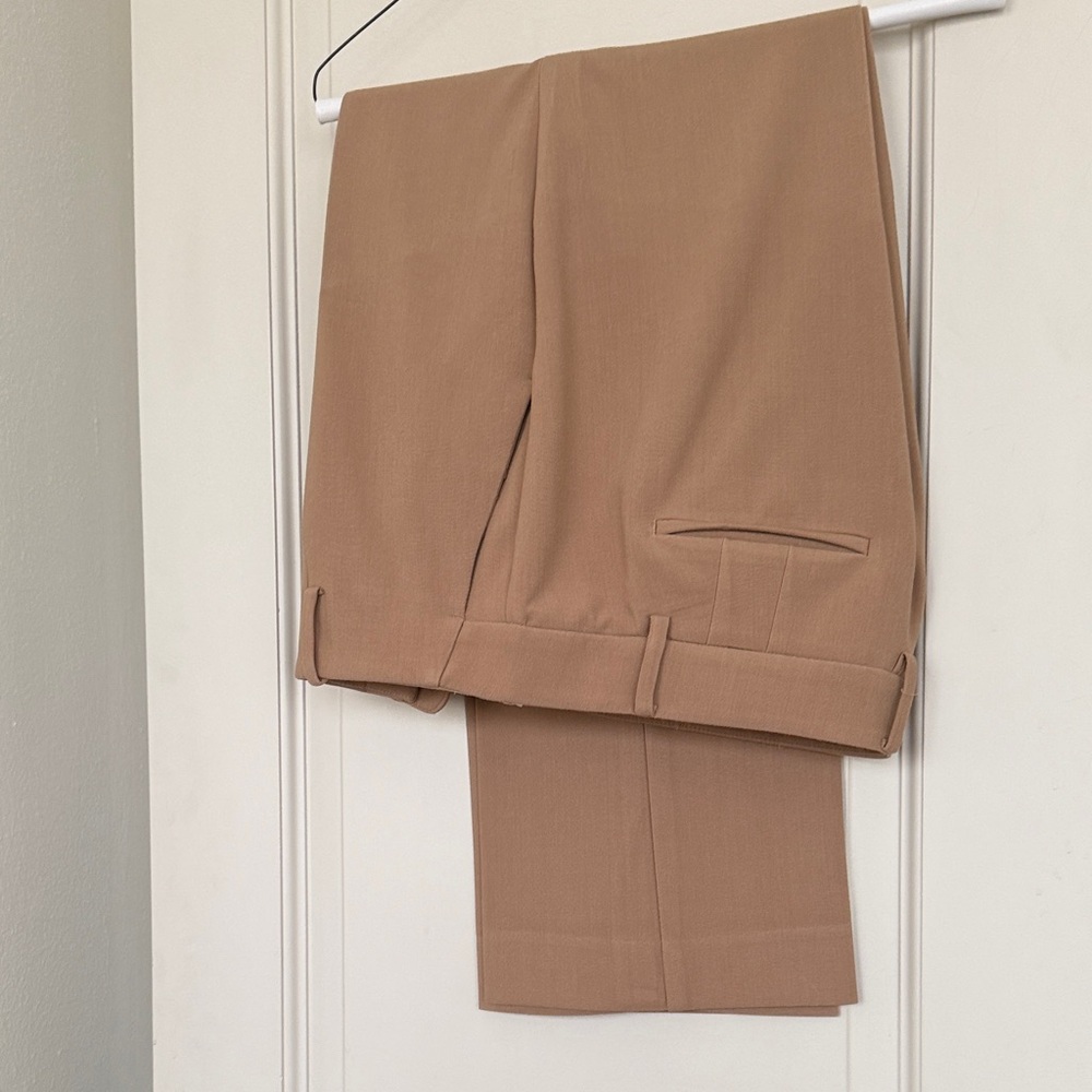 Talbots Women's Camel Straight-Leg Trousers